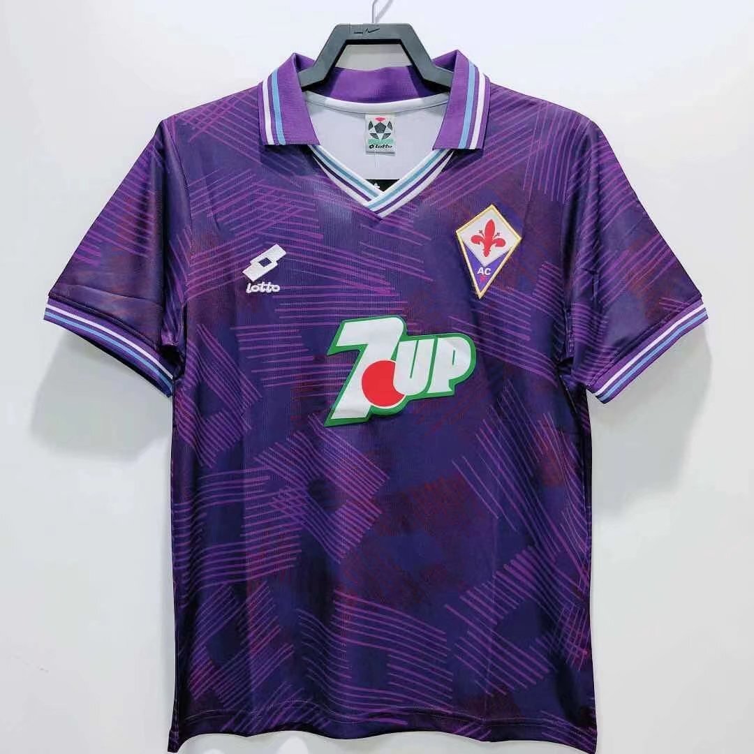 Fiorentina retro home tee 1992-93