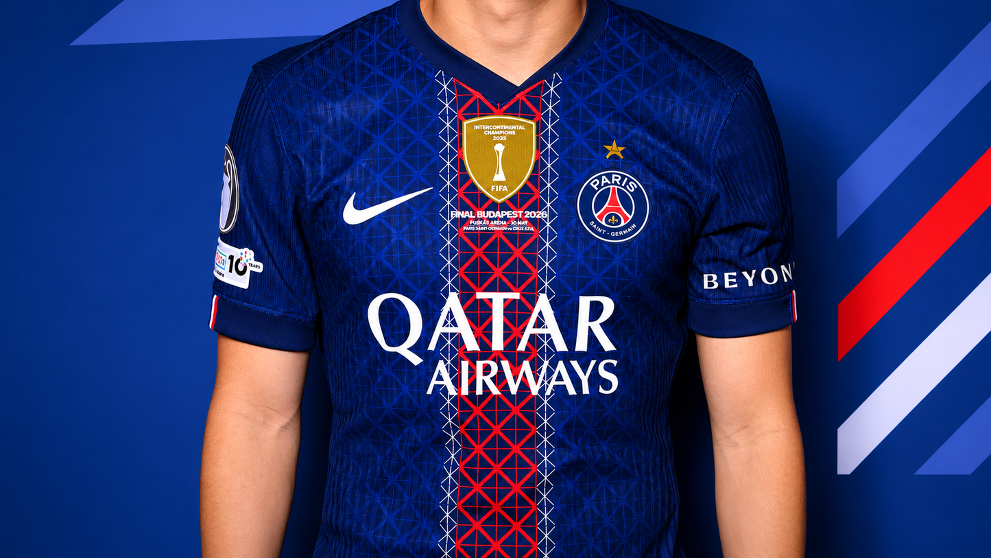 PSG home UCL Final Budapest 25/26