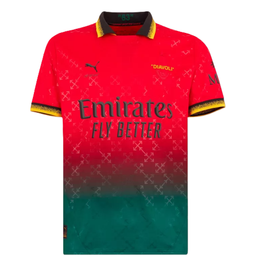 AC Milan Fourth Away Goalkeeper Tee - Red