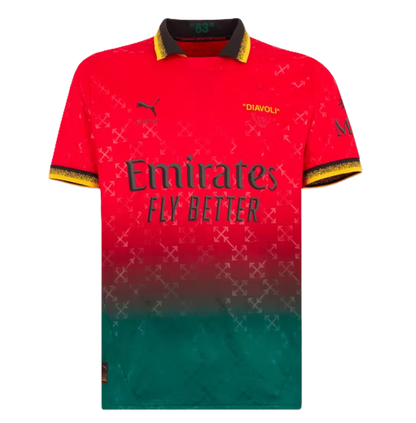 AC Milan Fourth Away Goalkeeper Tee - Red