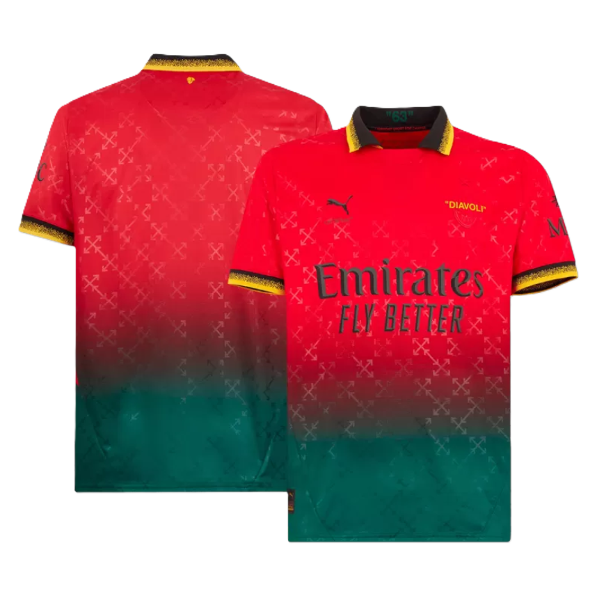 AC Milan Fourth Away Goalkeeper Tee - Red