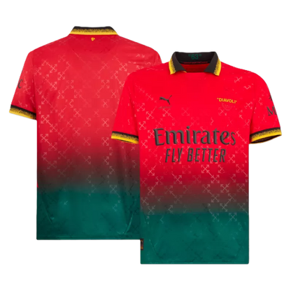 AC Milan Fourth Away Goalkeeper Tee - Red