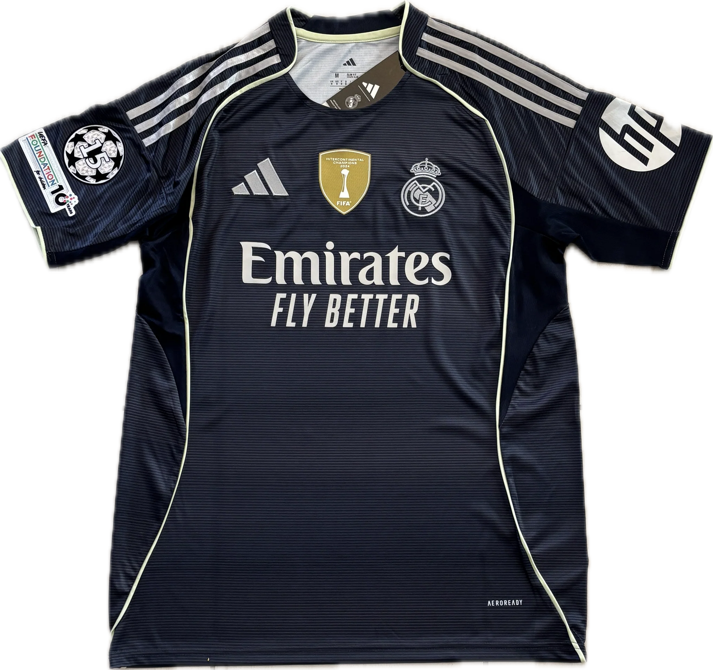 Real Madrid 25/26 втори екип ШЛ бадж