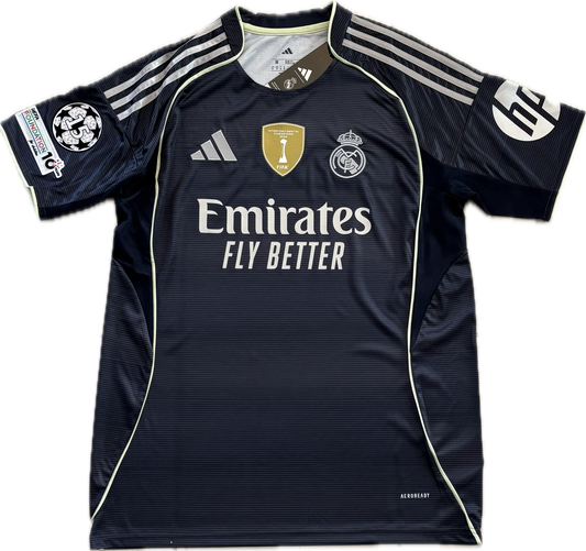 Real Madrid 25/26 втори екип ШЛ бадж